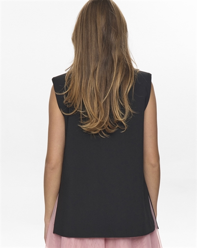  Nümph - NUAlmut Long Vest - Caviar